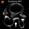 Walkie talkie M Type 2 pin Air tube Earphone Mic for MOTOROLA GP88 GP88S GP2000 HYT