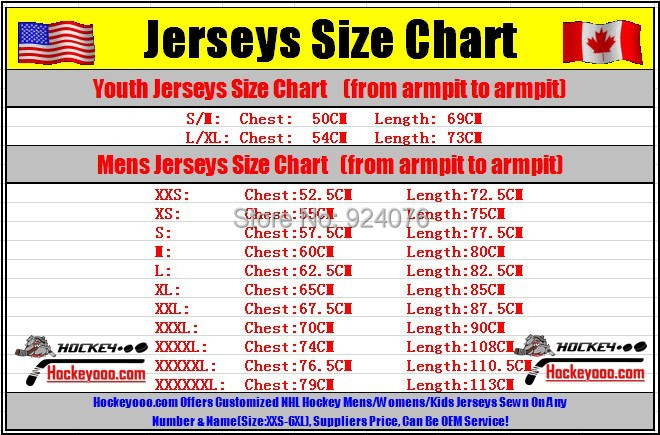 reebok women's size chart