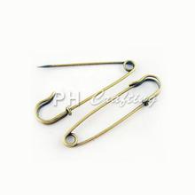 Nickel Free Iron Kilt Pins, Antique Bronze Color, 70mm long, 18mm wide, 6mm thick, hole: about 6mm