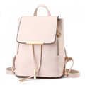 New Fashion Solid Color Backpack Women Fresh Style Plain Bag Korean Style Dual purpose Bag Flap