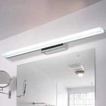 Longer LED Mirror Light 0.4M~1.5M AC90-260V Modern Brief Cosmetic Crystal Wall lamp Bathroom Lighting Waterproof Free Shipping