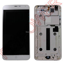For Meizu MX4 LCD Screen Display with Touch Digitizer+frame Assembly free shipping; White; 100% warranty; 100% new