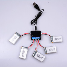 origin rc drone battery x6sw Battery 5pcs batteries with 5in1 Charger With 680mAh 25C Upgrade Lipo Battery For X5sw X5C