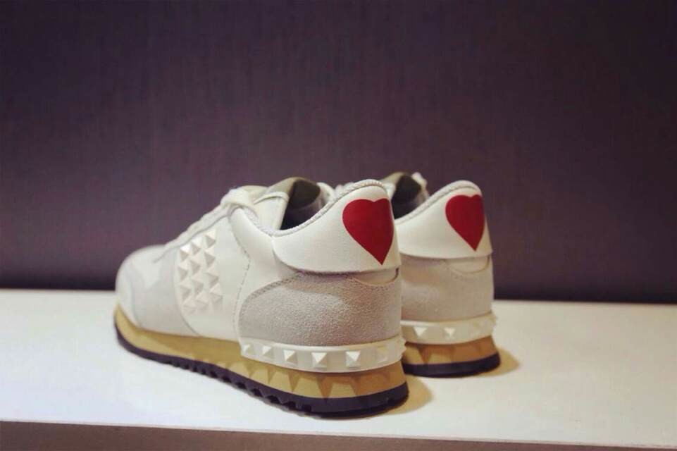 free ship u173 40 41 42 43 44 genuine leather heart sneakers shoes