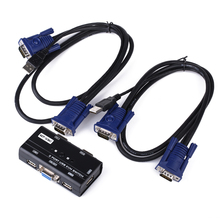 MT-260 Kl 2 Port USB KVM Switches Manually 2 In 1 Out with The Mouse Key Switch Wiring