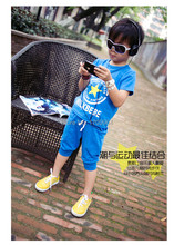 2015 New children clothing set stars boys clothing sets summer Boys baby sets t shirt short