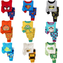 New children pajamas set kids baby girl boys Cartoon pajamas john Boy Spiderman BatMan Pyjamas Sleepwear