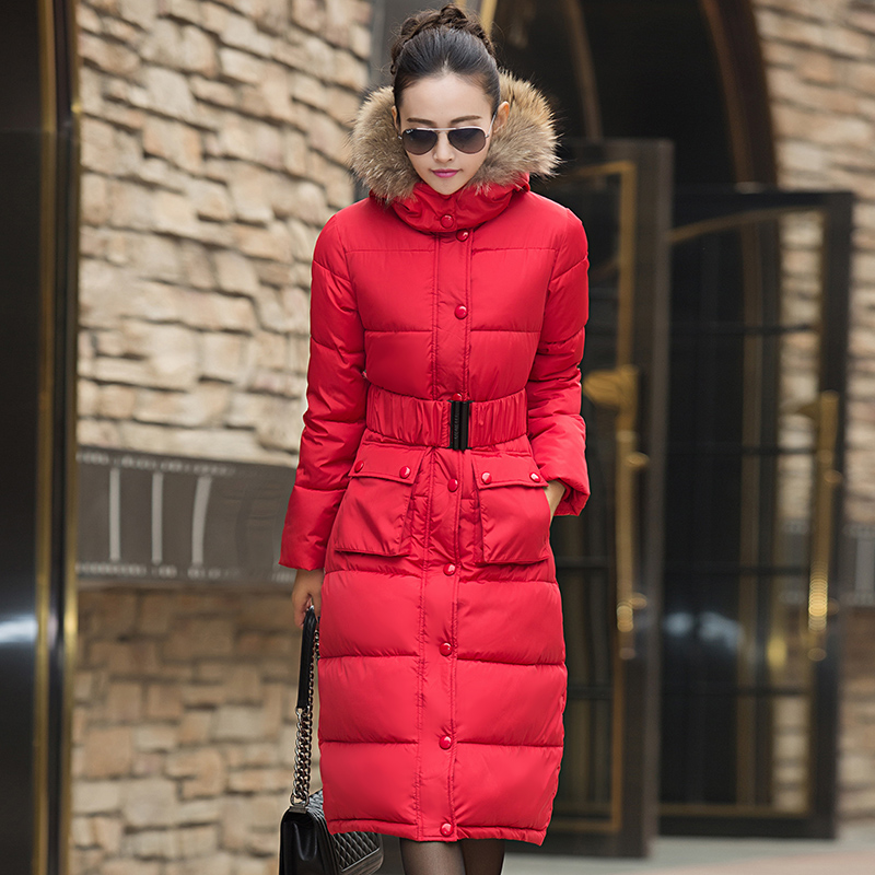 Hot Women Winter Jackets Down Knee X-Long Coat Female Outerwear Hooded Thick Padded Jacket Lady Down Parka Plus Size LQ087