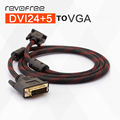 DVI turn to VGA connect wire cable male to male video line DVI 24 5 turn
