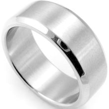 6MM Titanium Band Brushed Wedding Stainless Steel Solid Ring Men Women