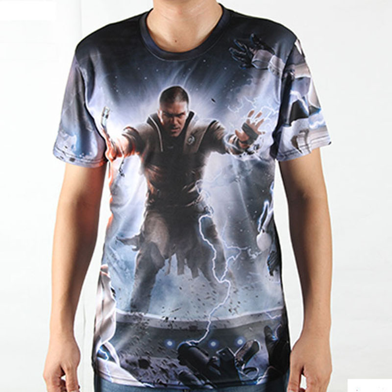 Empire Star Wars Men Fashion 3D T Shirts Tee Short Sleeve Yoda Darth Vader Designer Man