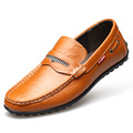 Top Quality Men s Flat Shoes 2016 Breathable Slip on Men Boat Shoes Casual Leather Loafers