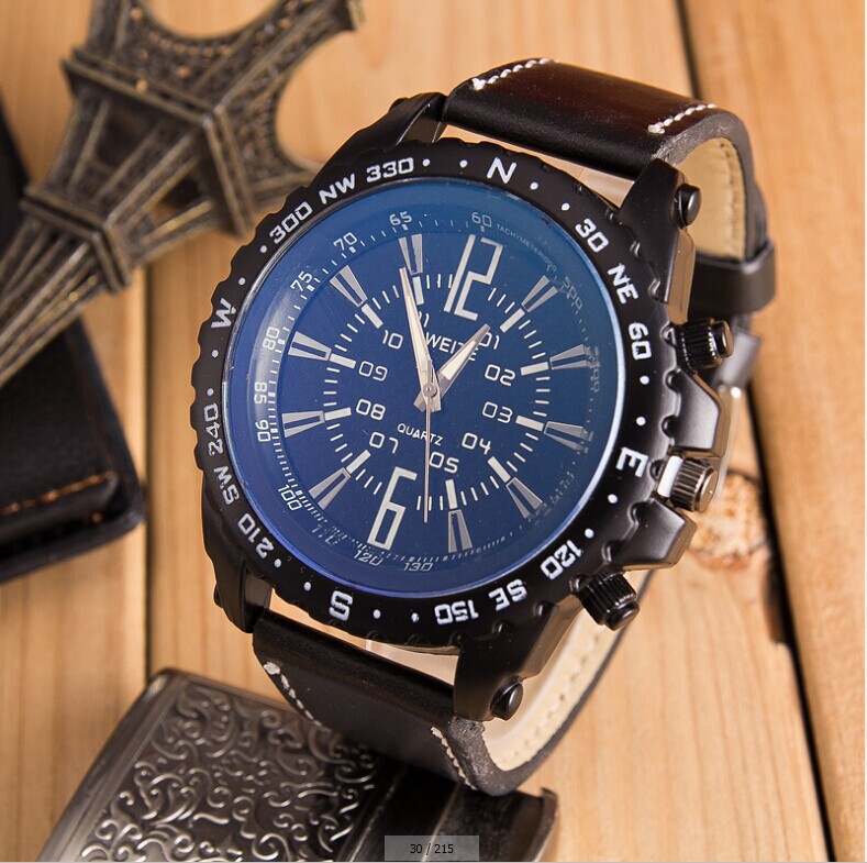 New Arrival Men Sports Casual Watch Military Mechanical Quartz Watches Students Leather Band Wristwatch Clock Relogio