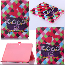 Fashion Painted PU Leather Stand Wallet case Cover for Samsung Galaxy Tab 4 10 1inch T530