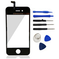 Wholesale Front Glass Lens Touch Screen Digitizer Panel LENS Repair No LCD For Apple iPhone 4