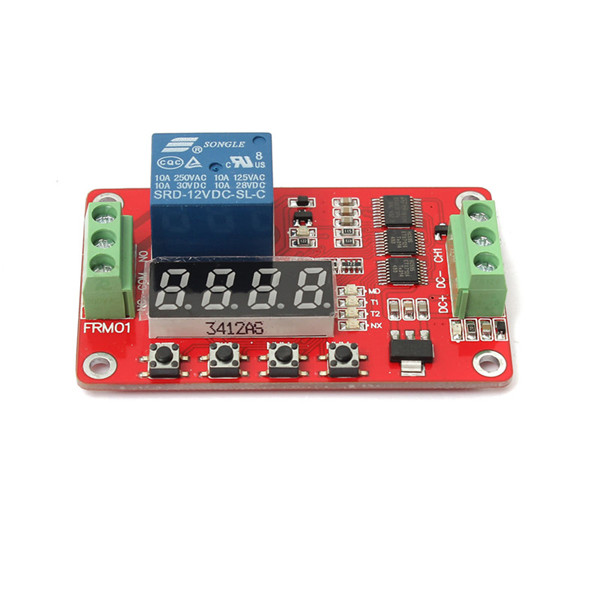High Quality Newest 12V DC Multifunction Self lock Relay PLC Cycle Timer Module Delay Time Switch
