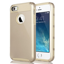 Для iPhone 5 5S чехол покрытие силиконовой резины гибридный прочная пк тонкий внешний жесткий защитить телефон чехол + жк-протектор + стилус