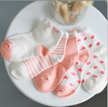 Free shipping 10 pieces lot 5pair 100 cotton Baby socks newborn floor socks baby cotton socks