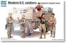 Trompetista 1/35 00429 militar figuras moderna soldados estadounidenses logística suministro de equipo Kit de modelo de plástico envío gratis