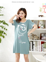 2016 New Arrival Women Cotton Cartoon Sexy Sleeping Dress Night Wear Dress Women Sleepshirt Camisones de Dormir