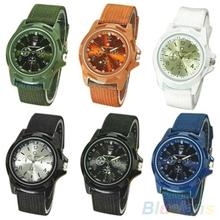 Men s Fashion Military Army Style Nylon Band Sports Analog Quartz Wrist Watch 1L4O 4OUO