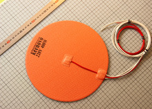 Dia 10″ 400W@220V w/ 3M PSA & Thermistor, Keenovo Round Circular Tank Silicon Heater Pad,Delta 3D Printer Build Plate Heatedbed
