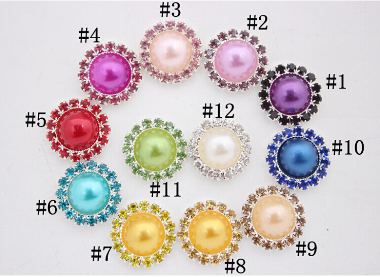 Free Shipping Hot Sale50pcs lot 16x10mm Flatback Rhinestone Button For Hair Bow Center Wedding Invitation Button