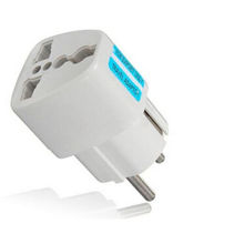 Universal AU UK US to EU AC Power Socket Plug Travel Charger Adapter Converter Free Shipping