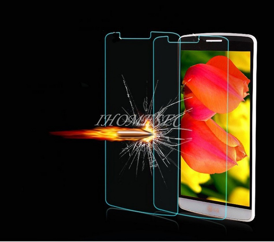 Гаджет  2015 Best HD Clear 2.5D 0.3mm 9H Tempered Glass Anti Shatter Screen Protector Film For LG G3 protective With Retail Package None Бытовая электроника