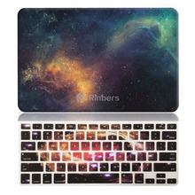 Latest Hot Purple/Yellow Starry Pattern Hard Laptop Case with Keyboard Cover and Screen Protector for MacBook Air 13 A1369 A1466