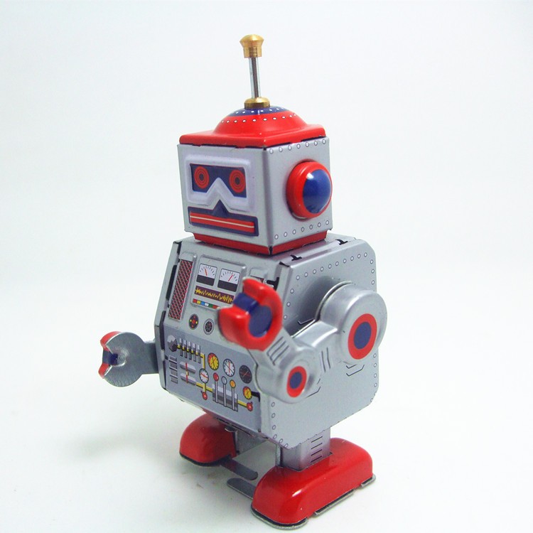 Wind Up Mechanical Walking Robot MS406 Retro Style Collectible Gift 