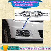 Chrome styling accessory trim tail light 2pcs ABS rear and front car fog lamp cover fit for Volkswagen Tiguan