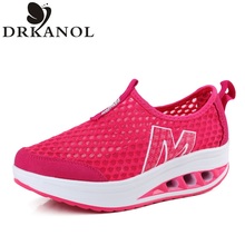 Fashion Women’s Casual Shoes 2016 Summer Women Slimming Shoes Breathable Wedges Shoes Women Swing Shoes zapatillas mujer