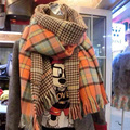 Za 2015 Fashion Wool Winter Plaid Scarf Women Warm Cashmere Tartan Scarf Echarpes Scarves Shawl WJ