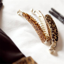 summer style hair accessories Original accessories wholesale bowknot twist horsetail clip Leopard grain banana clip hairpin