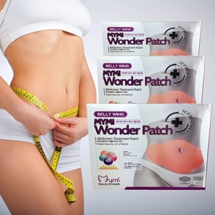 5pcs pack MYMI Wonder Slim patch slimming belly lose weight Abdomen fat burning patch Free shipping