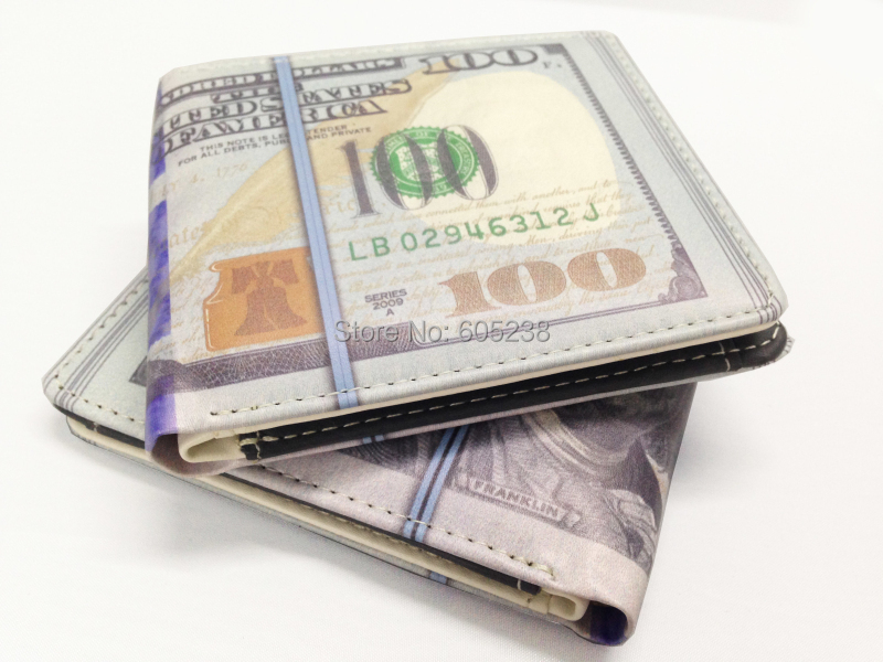 100 DOLLAR BILL 1000 Rouble MONEY WALLET MAN WALLET New 100 Bill Benjamin Wallet