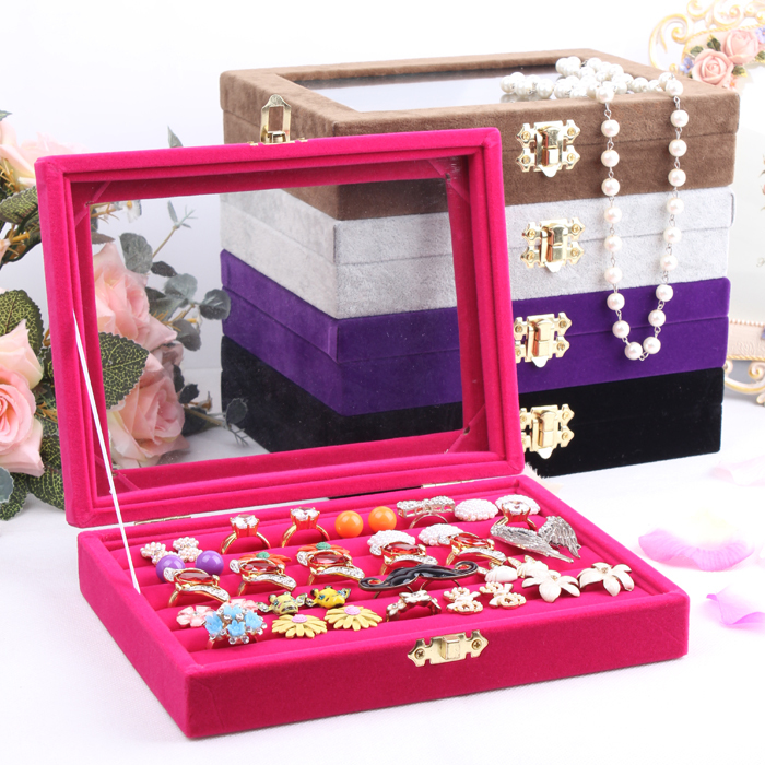 A191-1 Free shipping ring  Jewelry box Jewelry display and storage acrylic cosmetic organizer stand for rings FREE SHIPPINH