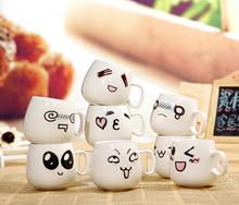 2015 New Arrival Cure Cartoon Mugs Big Belly Look Milk Coffee Creative Couple Ceramic Cup Keep Tea Sets Porcelain Tazas Desayuno