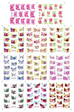 11 Designs in 1 Water Transfer Decals French Wrap Nail Art Stickers Mix Designs DIY Beauty