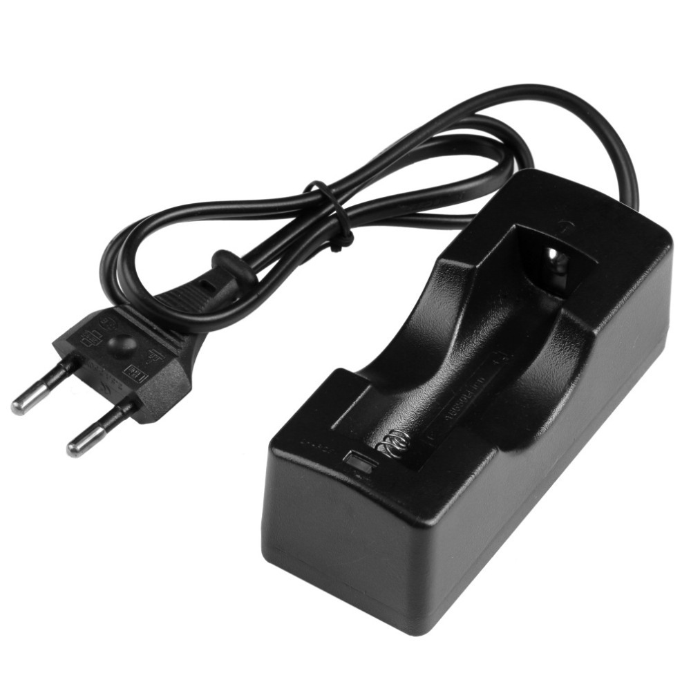 1Pcs 18650 Li ion Rechargeable Battery AC Wall Charger EU Plug Adapter Brand New