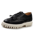 cheap mans England Brogue style casual shoes flat platform lace up Tassel quality heighten carving skidproof