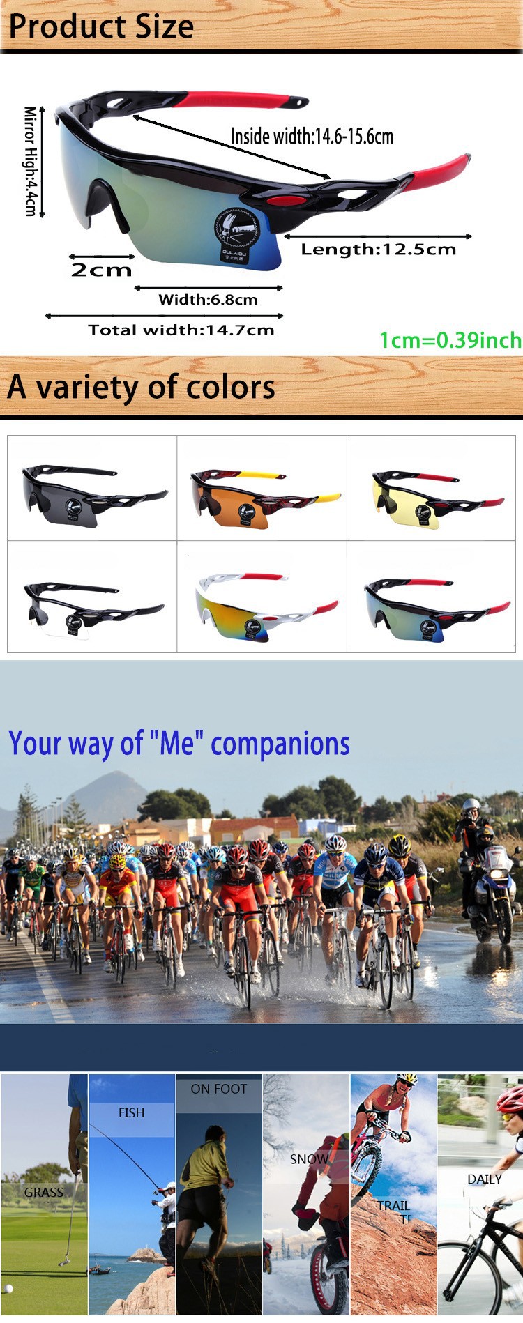 2014 Outdoor Sports Cycling Eyewear Women Men Parkour Glasses Oculos