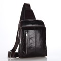 High Quality Vintage Casual 100 Real Genuine Leather Men Chest Bag Cowhide Leather Small Messenger Bags