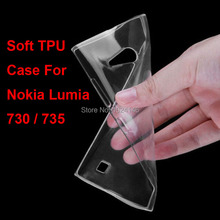 New Slim Crystal Clear Transparent Soft TPU Back Case Cover Protection Skin For Nokia Lumia 730 735