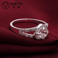 2014 SALE joias 925 Silver ring aneis heart love zircon CZ Simulated Diamonds Fashion Acessories ring