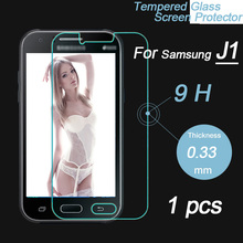 2015 New Arrival High Quality 0.33mm Ultra Thin Tempered glass Screen Protector for Samsung Galaxy J1 J100H Protective Film