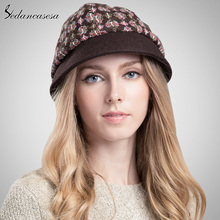 Brand Skullies & Beanies High Quality Spring Winter Plaid Pattern Casual Cap Women Ladies Warm Wholesale Hat WGP14105