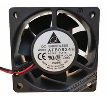 Free Shipping DC24V 0.11A Server Cooling Fan For Delta Electronics AFB0624H Server Square Fan 2-wire 60x60x25mm