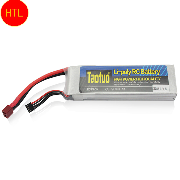 TAOTUO Lithium Li-polymer Lipo Battery 11.1V 3500mAh 3S 25C T Plug For RC Helicopter Qudcopter Car Airplane Drone Bateria Lipo